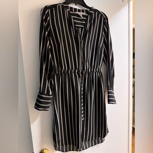 Striped shirt dress